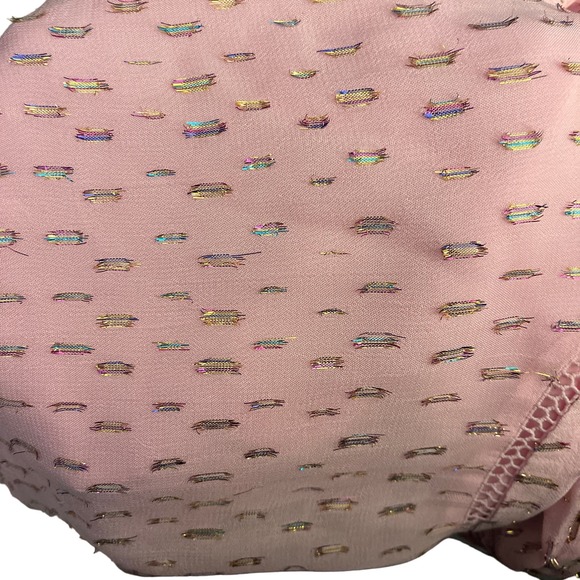 Lilly Pulitzer Briley Lace Top Size XXS Metallic Rainbow Calla Lilly - Picture 8 of 11